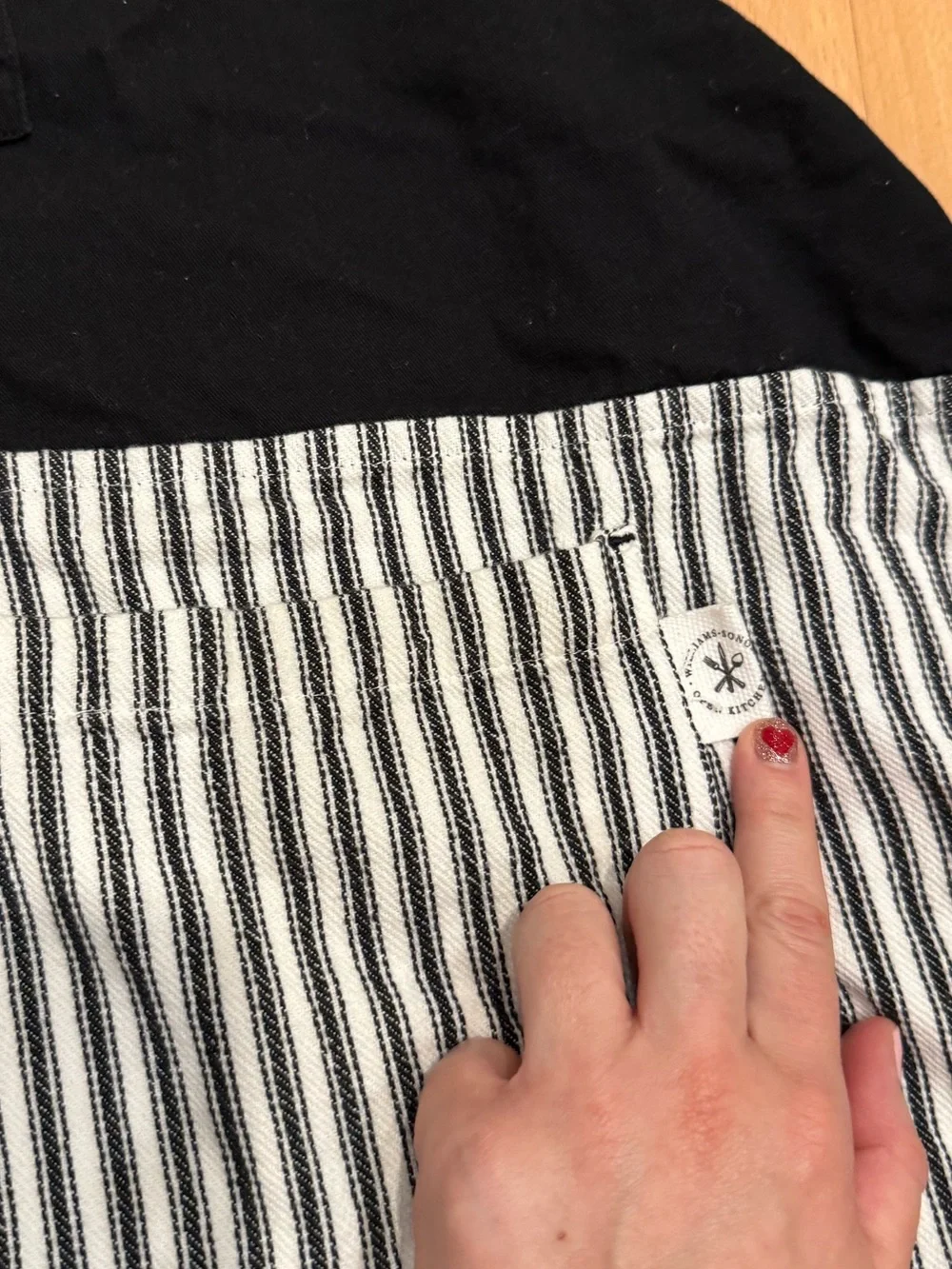 Black and White Striped Apron from Williams Sonoma